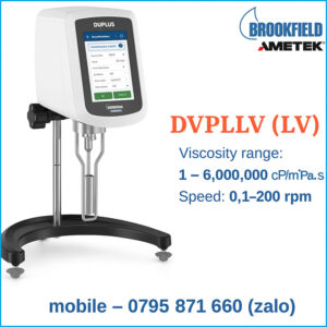 Máy đo độ nhớt DVPlus LV – Dải đo và tốc độ
