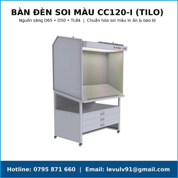 Hướng dẫn sử dụng bàn đèn kiểm tra màu CC120-I Tilo