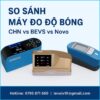 So sánh máy đo độ bóng CHN, BEVS và Novo – Hình ảnh 3 model gloss meter với thông tin liên hệ