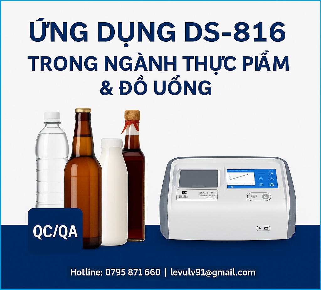 Ứng dụng DS-816 trong mỹ phẩm & dược phẩm – kiểm soát màu dung dịch