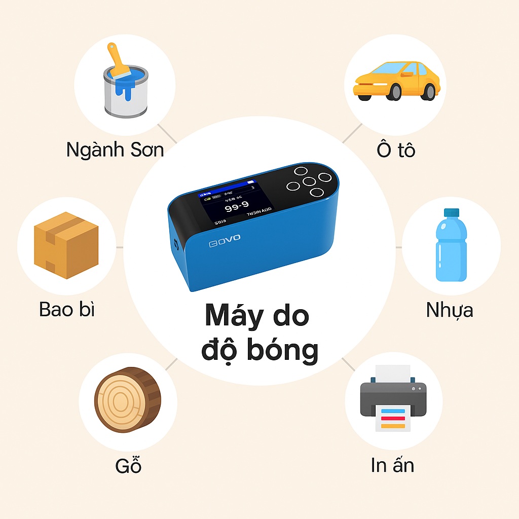 Ứng dụng máy đo độ bóng trong công nghiệp