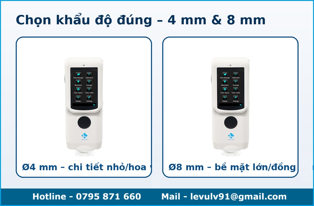 Khẩu độ 4mm cho chi tiết nhỏ và 8mm cho bề mặt lớn trên CR8