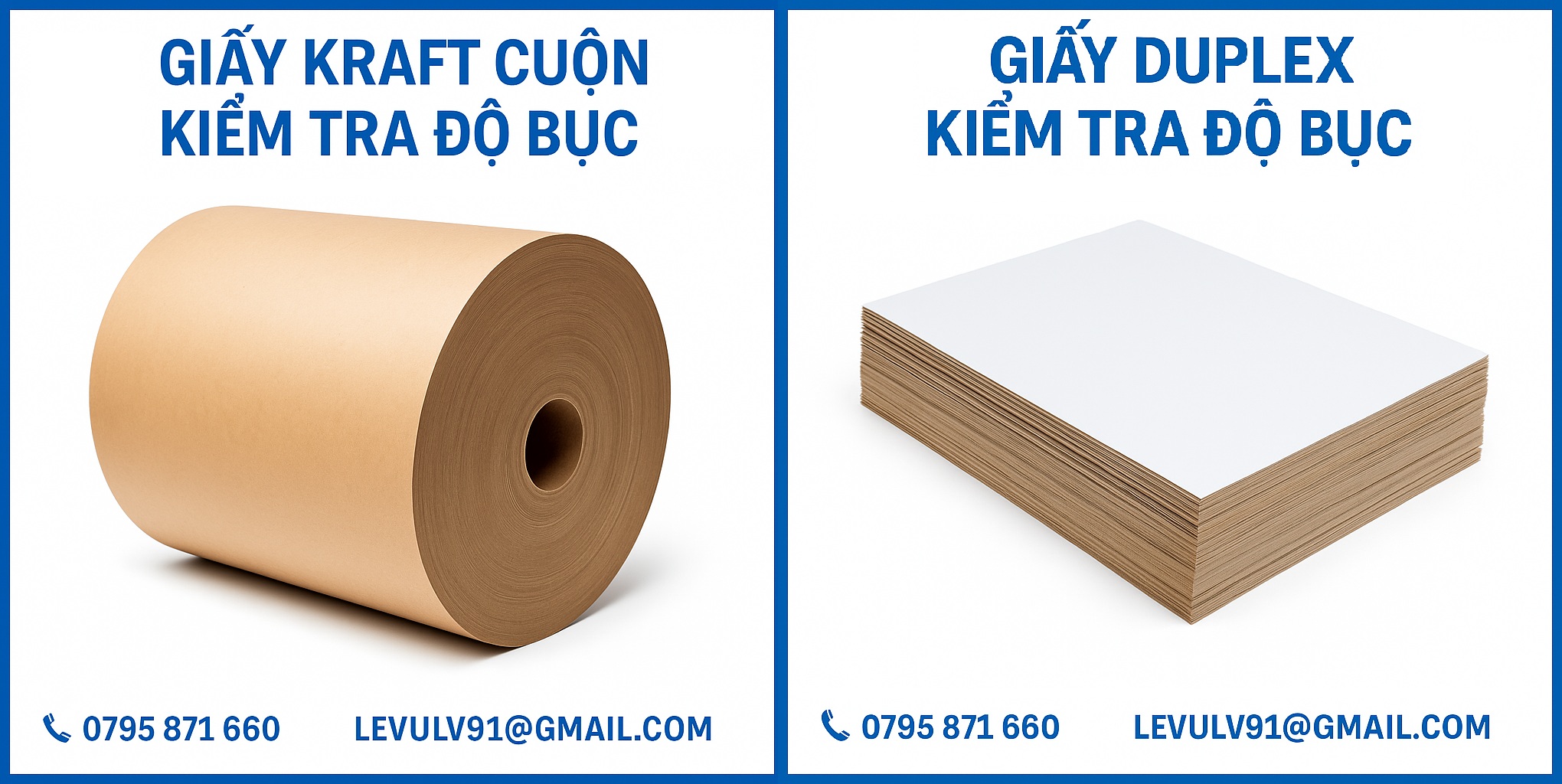 Các loại giấy kiểm tra độ bục: kraft, duplex, liner, medium