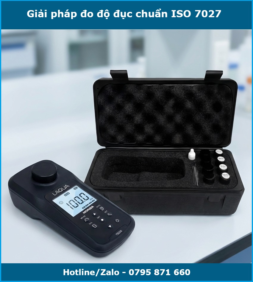 Máy đo độ đục cầm tay Horiba TB220 - Giải pháp đo chuẩn ISO 7027 tin cậy từ Nhật Bản