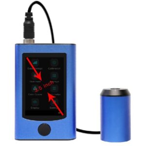 Màn hình cảm ứng 3.5 inch của máy quang phổ PS301